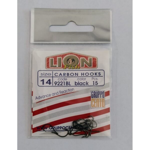 Lion - Fish Ami ad Occhiello Color Black in Carbonio