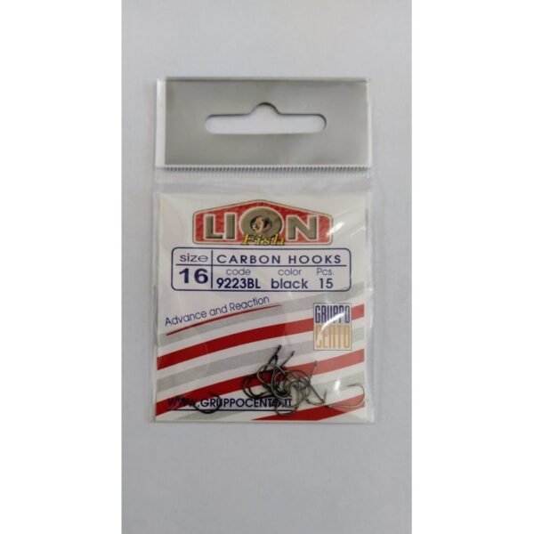 Lion - Fish Ami ad Occhiello Color Black in Carbonio