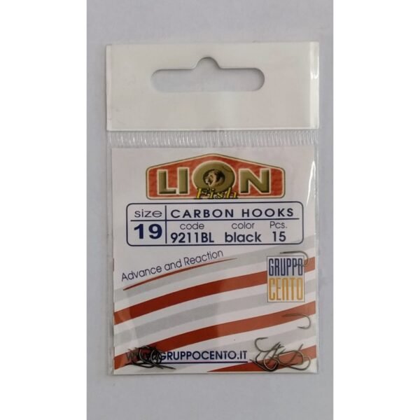 Lion - Fish Ami ad Occhiello Color Black in Carbonio