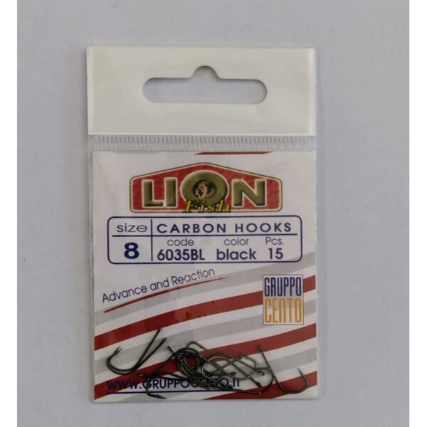 Lion - Fish Ami ad Occhiello Color Black in Carbonio